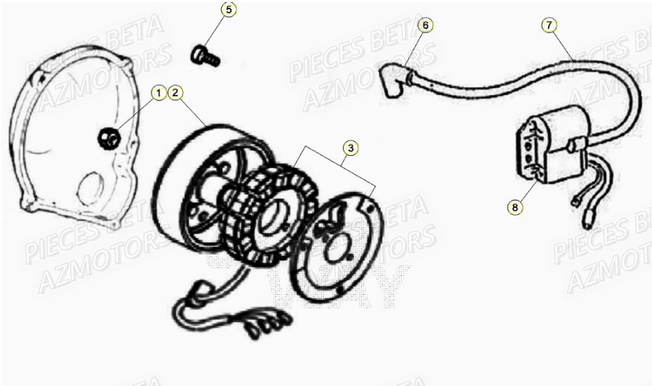Allumage BETA BETA Motard TRACK R 2T 50 (2020)