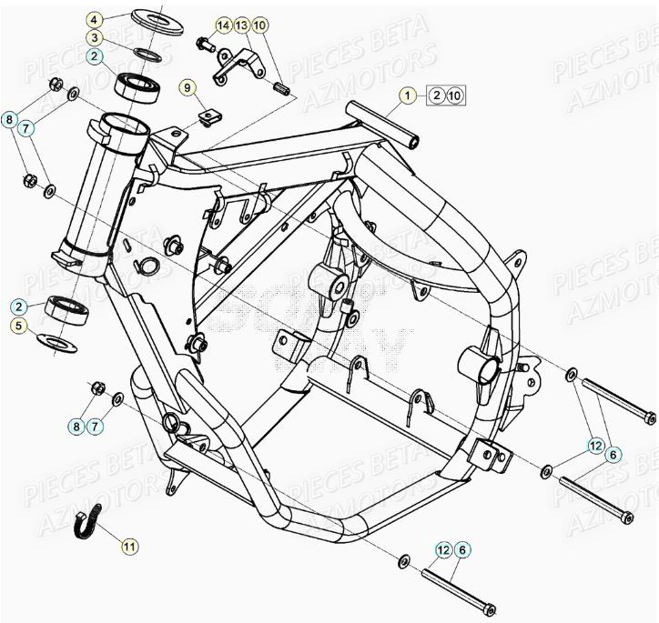 Chassis BETA BETA Motard TRACK R 2T 50 (2020)