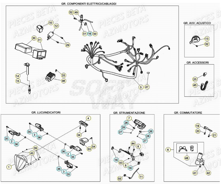 Equipement Electrique BETA BETA Motard TRACK R 2T 50 (2020)