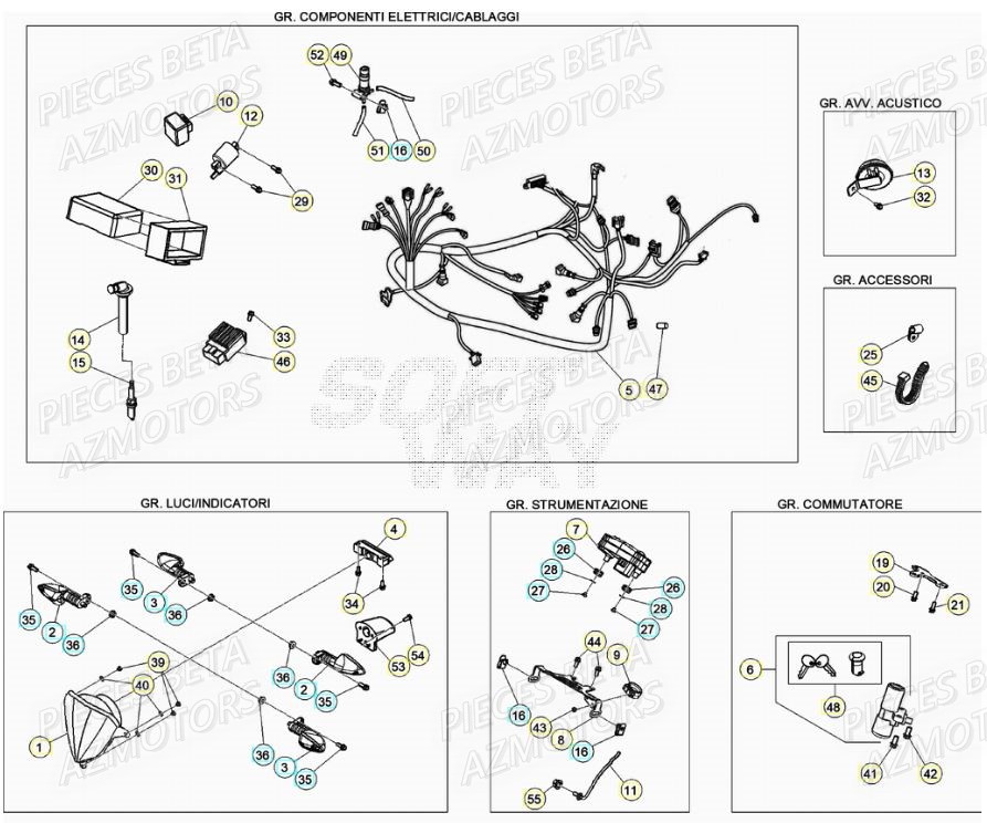 EQUIPEMENT_ELECTRIQUE BETA BETA Motard TRACK R 2T 50 (2020)