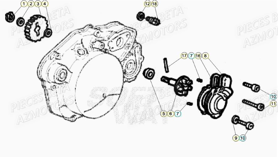 Pompe A Eau BETA BETA Motard TRACK R 2T 50 (2020)