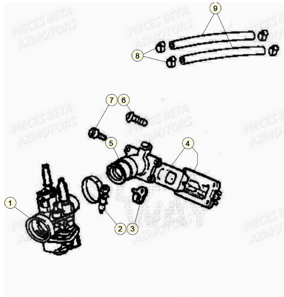 Carburateur BETA BETA Motard TRACK 2T 50 2021-2022