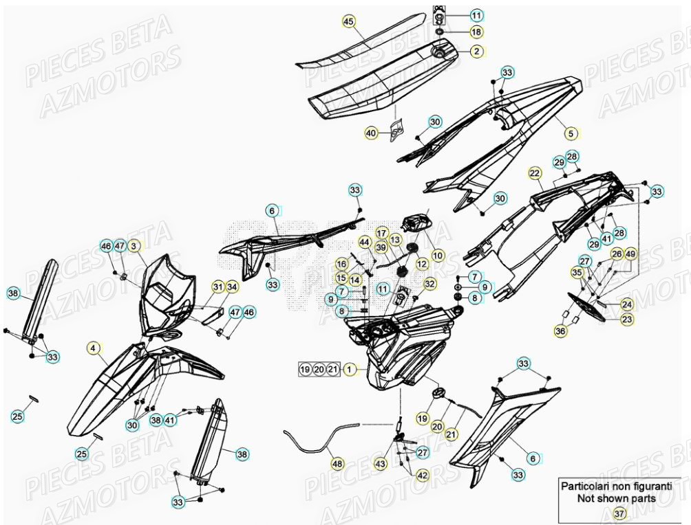 Carenages BETA BETA Motard TRACK 2T 50 2021-2022