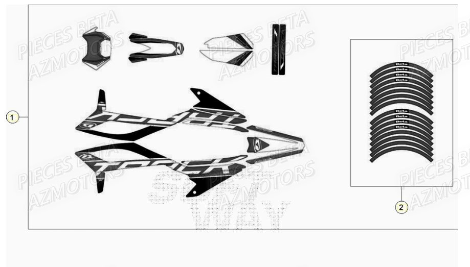 Decors BETA BETA Motard TRACK 2T 50 2021-2022