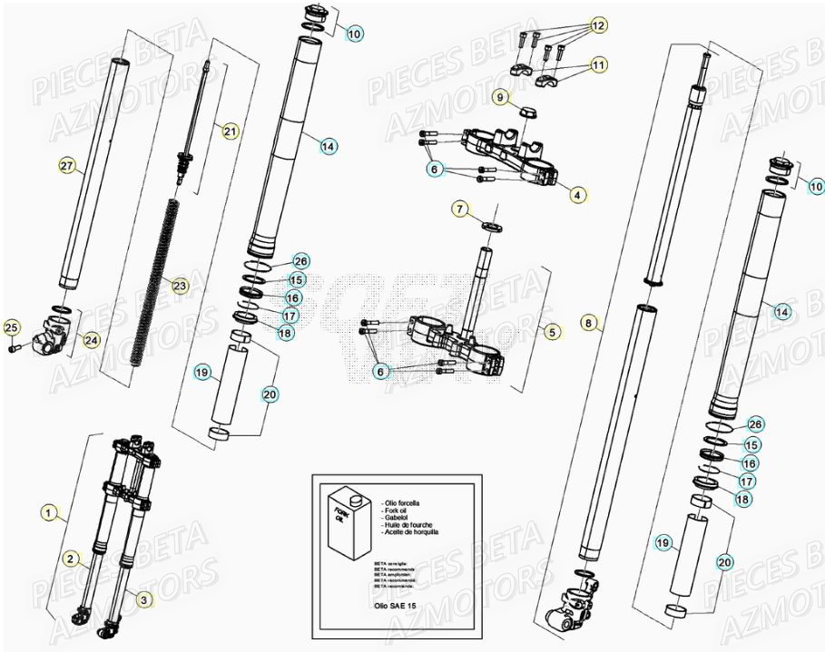 FOURCHE BETA BETA Motard TRACK 2T 50 2021-2022