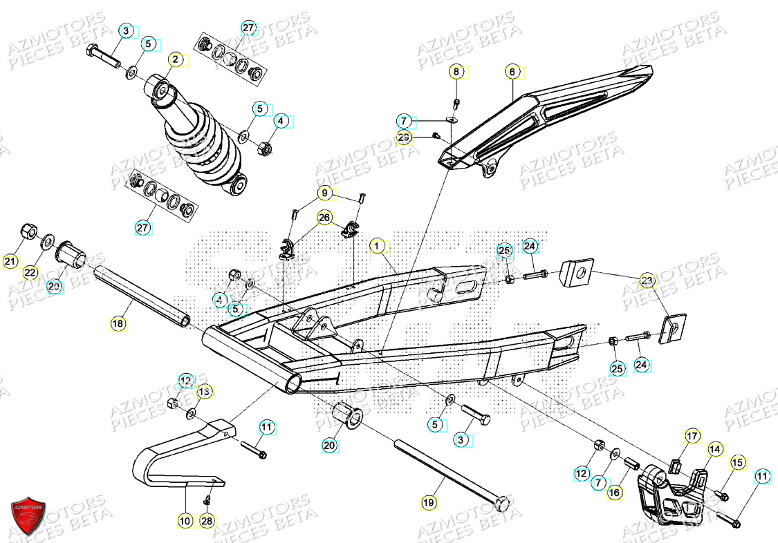 Bras Oscillant BETA BETA Motard TRACK BLUE 2T 50 2024
