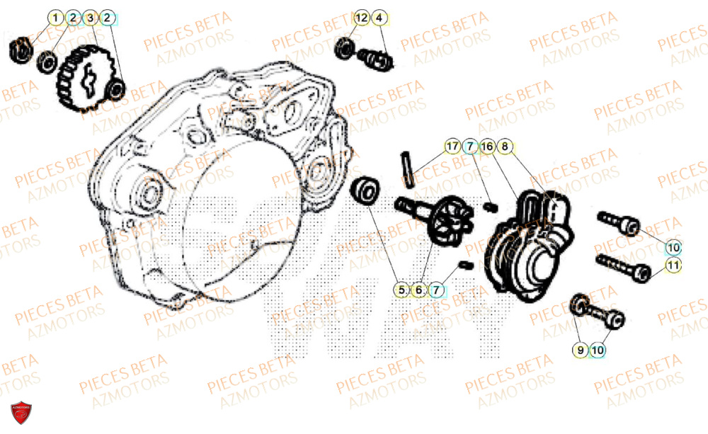 Pompe A Eau BETA BETA Motard X GREY 2T 50 2024