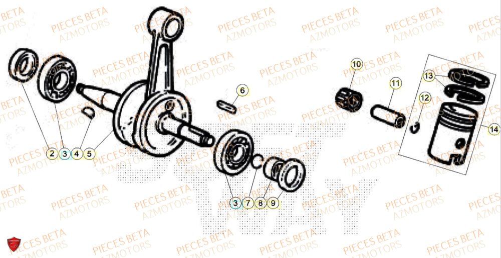 Vilebrequin BETA BETA Motard X GREY 2T 50 2024