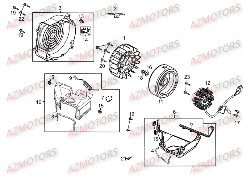 Allumage KYMCO Pièces Scooter Kymco MOVIE 125 S AFI 4T EURO III 