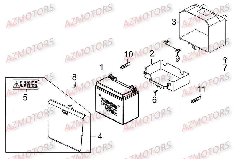 BATTERIE pour MOVIE125-III-S