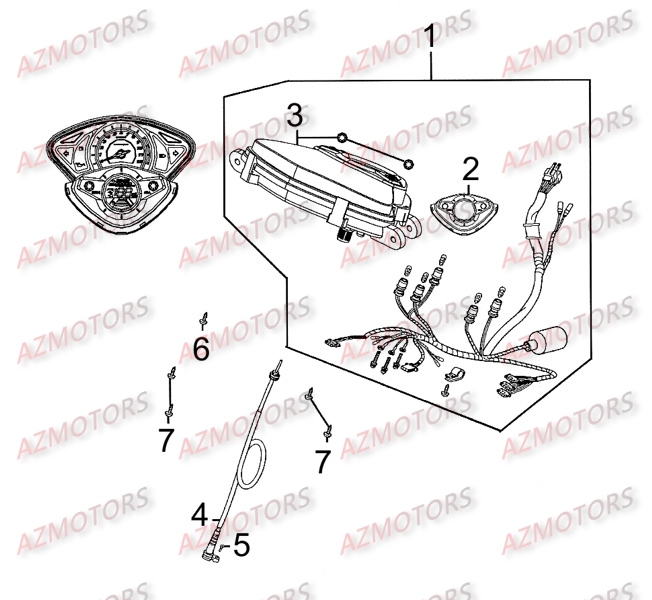 COMPTEUR KYMCO MOVIE125 III S