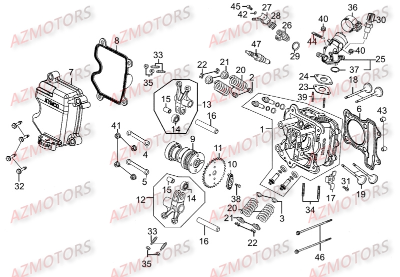 CULASSE KYMCO MOVIE125 III S