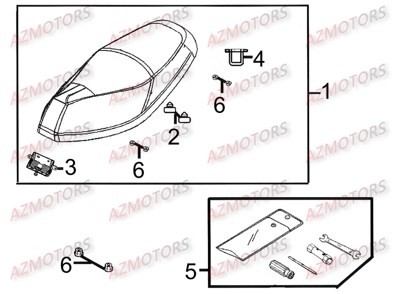 SELLE pour MOVIE125-III-S