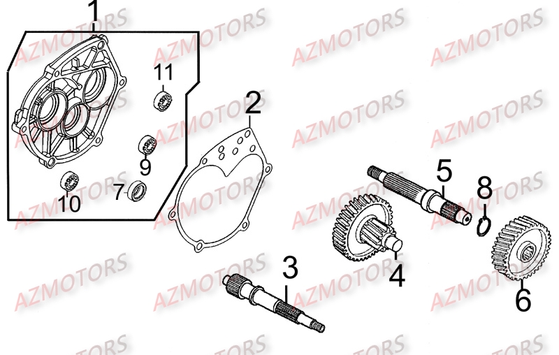 Transmission KYMCO Pièces Scooter Kymco MOVIE 125 S AFI 4T EURO III 