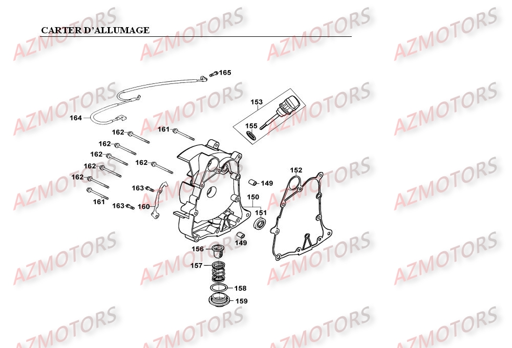 CARTER D ALLUMAGE KYMCO Pièces Scooter Kymco MOVIE XL 125 4T EURO II