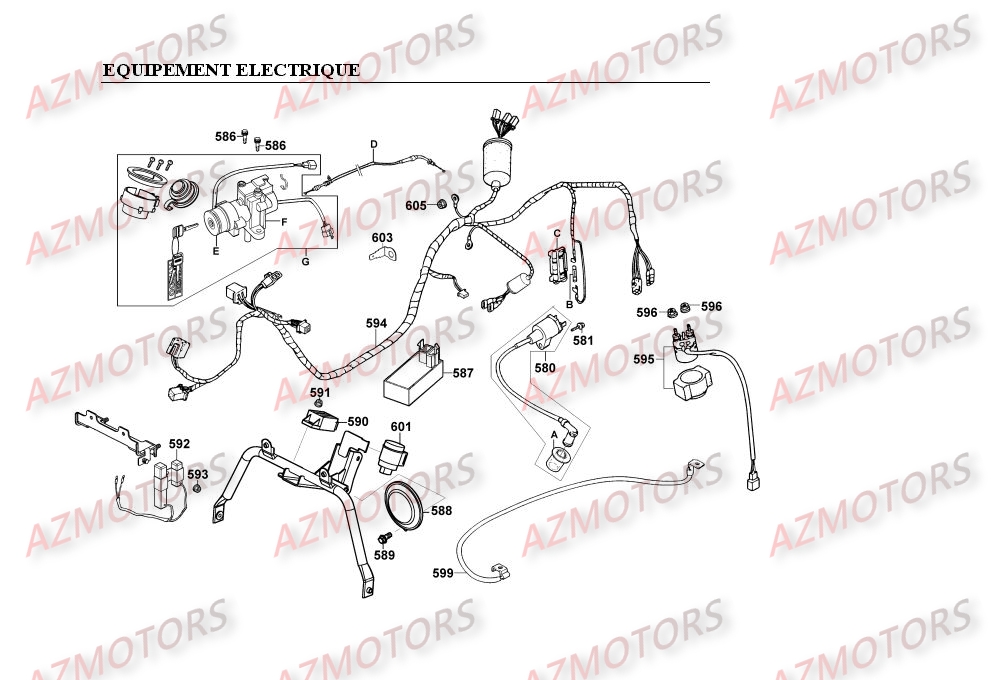 Equipement Electrique KYMCO Pièces Scooter Kymco MOVIE XL 125 4T EURO II