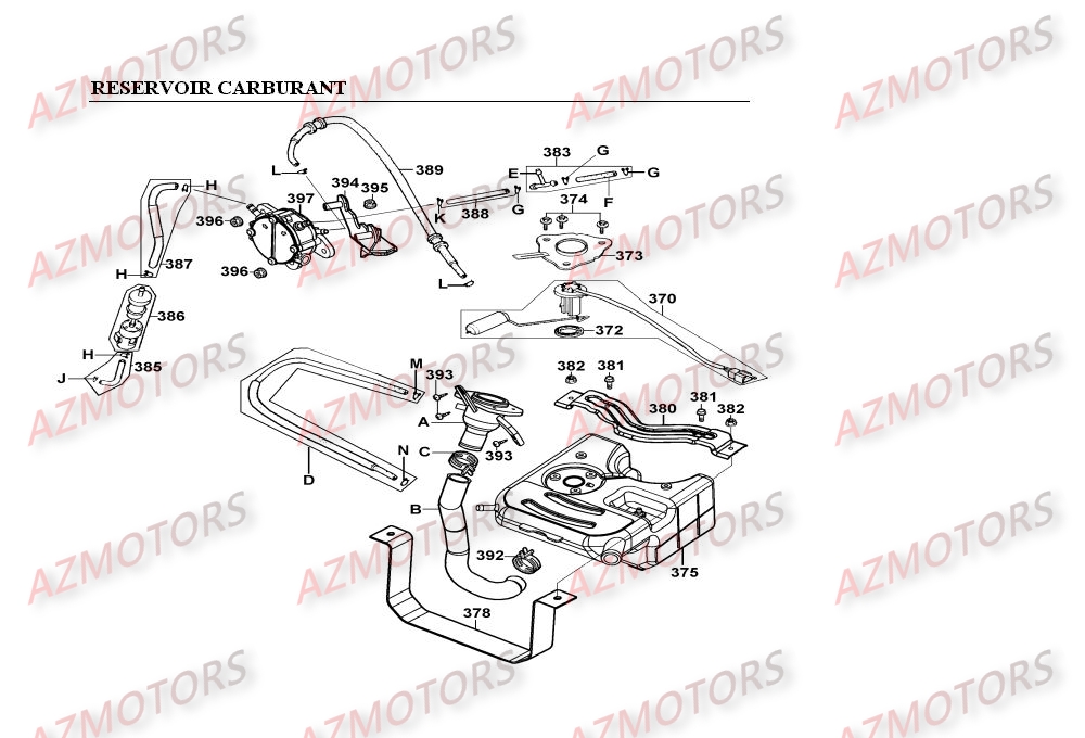 Reservoir A Carburant KYMCO Pièces Scooter Kymco MOVIE XL 125 4T EURO II