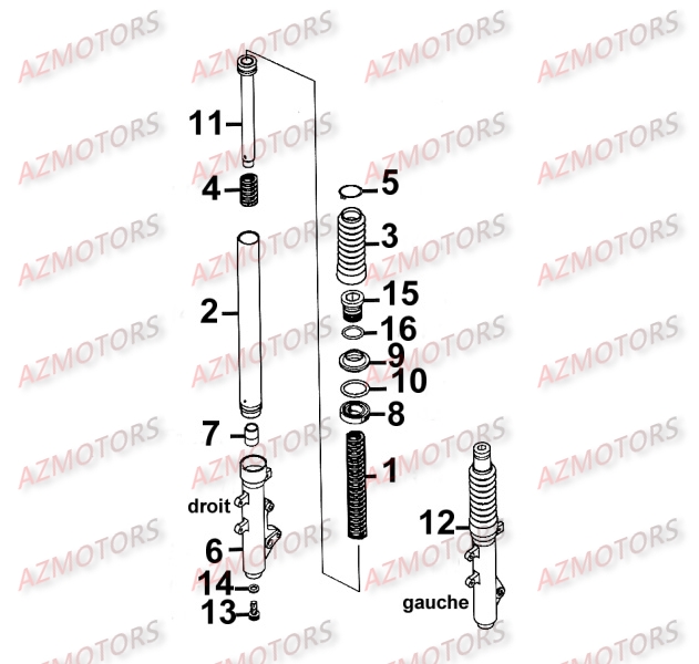 BATON DE FOURCHE KYMCO MOVIE125 XL III