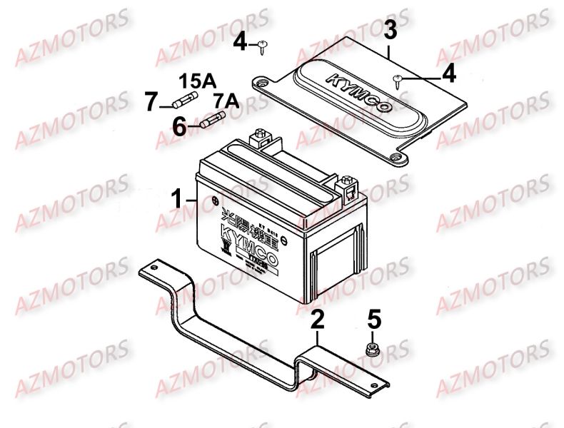 BATTERIE pour MOVIE125-XL-III