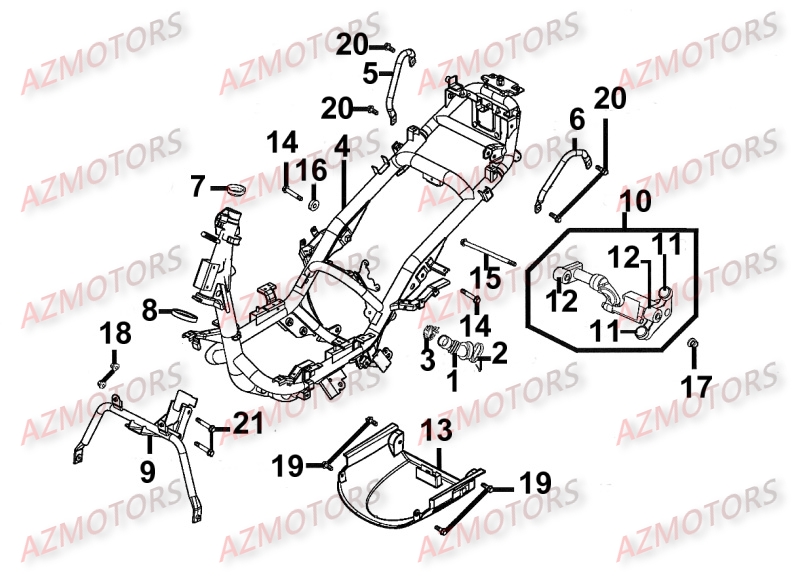 CHASSIS pour MOVIE125-XL-III