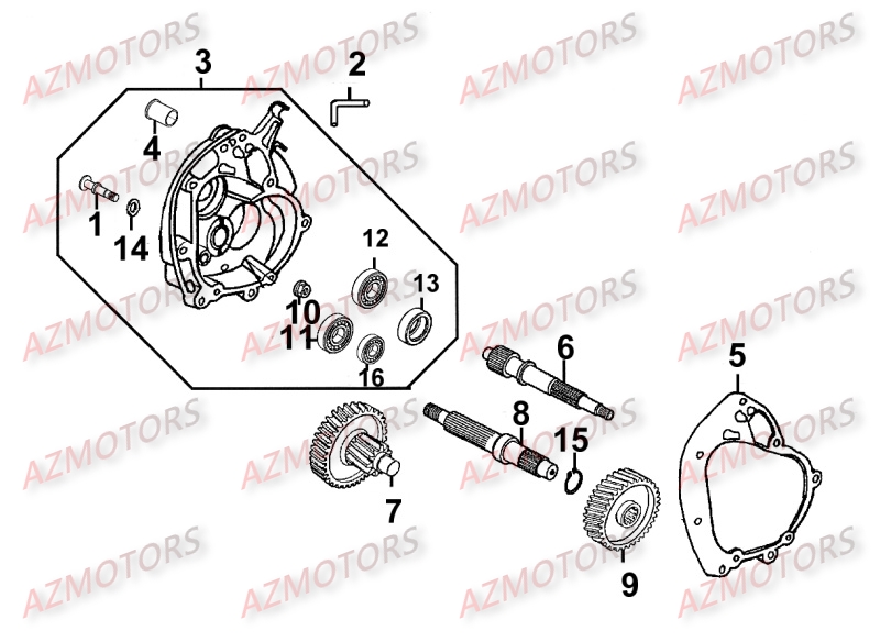 TRANSMISSION KYMCO MOVIE125 XL III