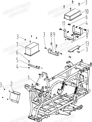 Chassis 1 HYTRACK Pièces Hytrack MP4 ELECTRIQUE