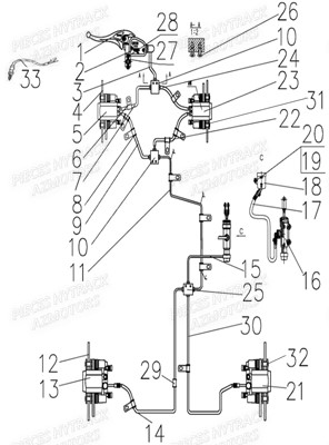 SYSTEME DE FREINAGE pour MP4