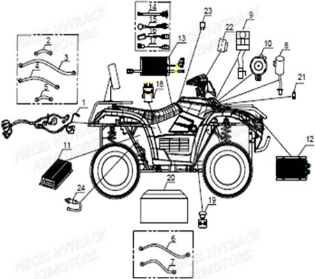Systeme Electrique HYTRACK Pièces Hytrack MP4 ELECTRIQUE