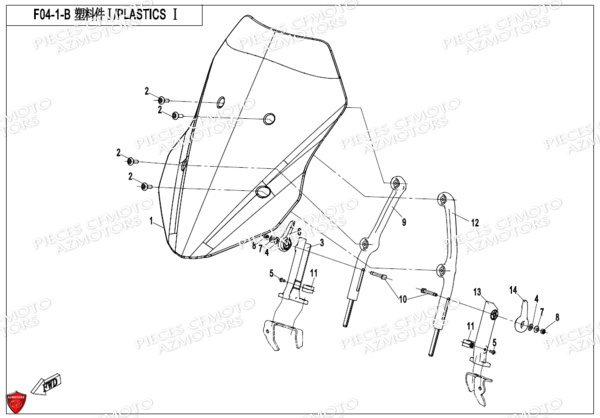 Bulle Pare Brise Long CFMOTO 