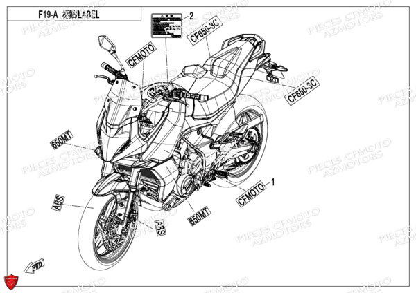 Decors Stickers CFMOTO 