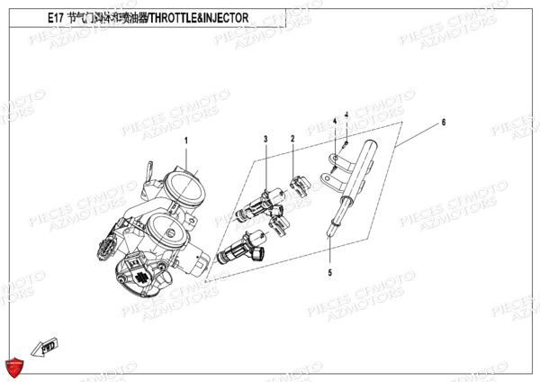 Injection Corps De Papillon CFMOTO 
