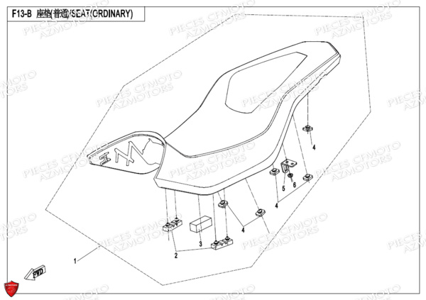 Selle Ordinaire CFMOTO 