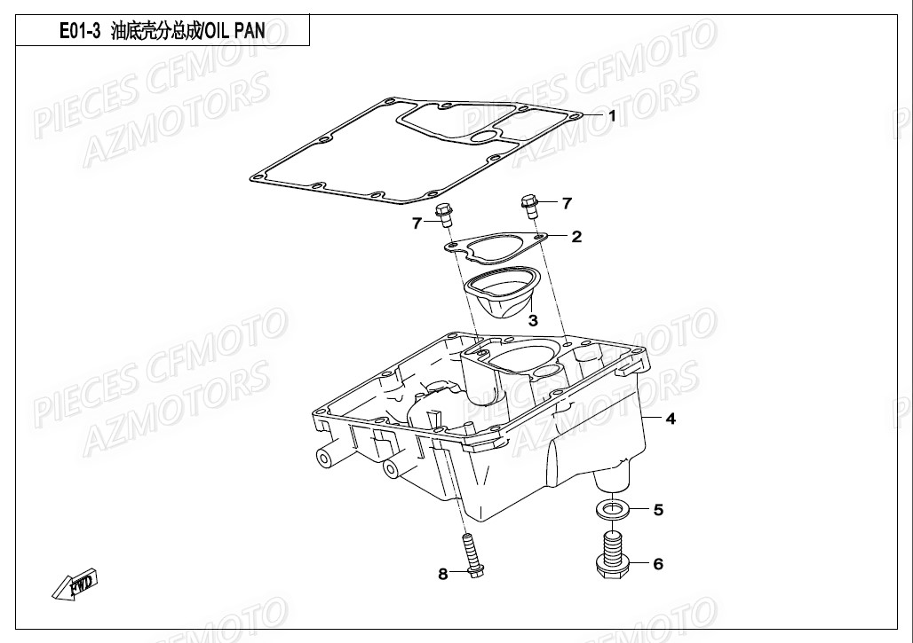 Carter D Huile 2 CFMOTO 