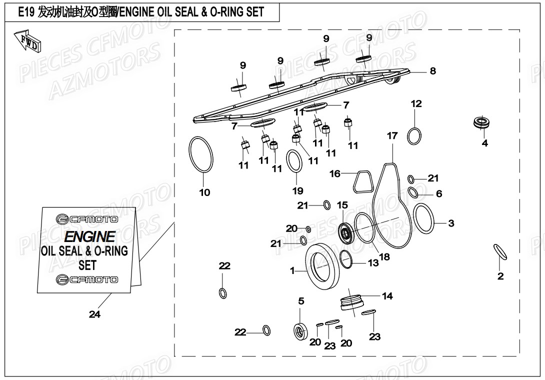 JOINTS D HUILE CFMOTO MT 650 2019