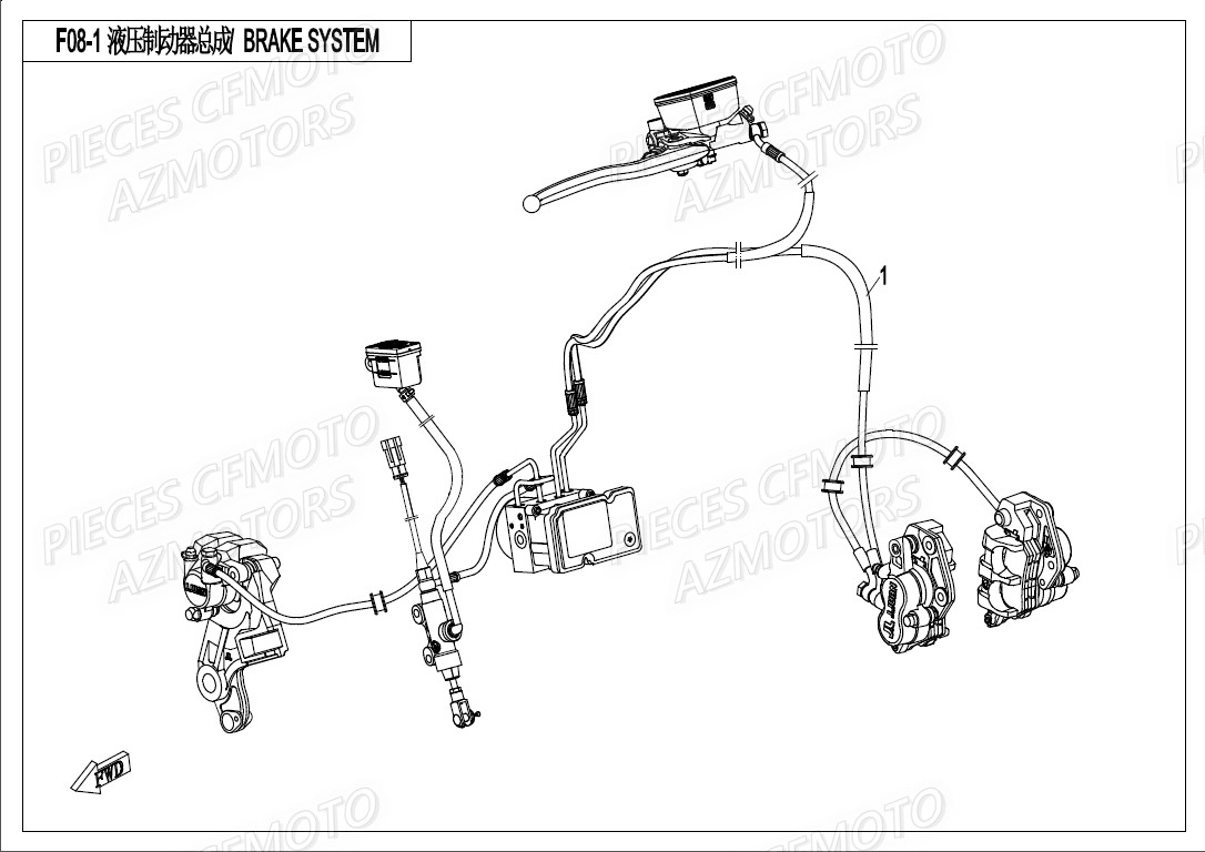 Systeme De Frein CFMOTO 