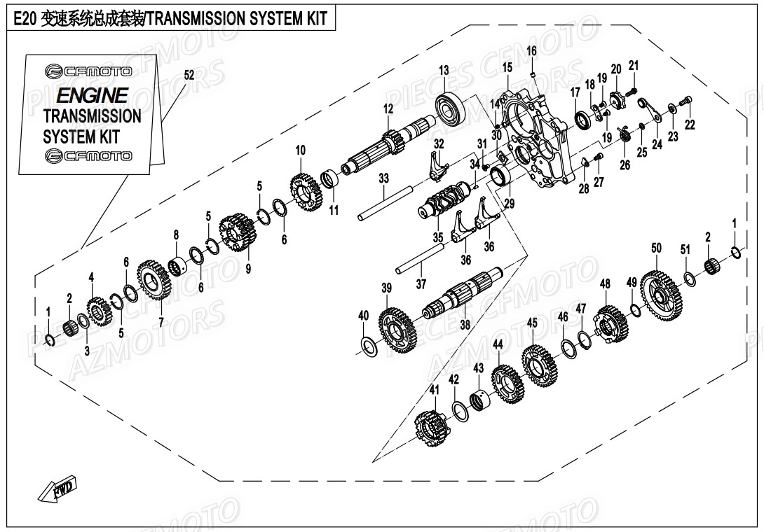 Transmission Complete CFMOTO 