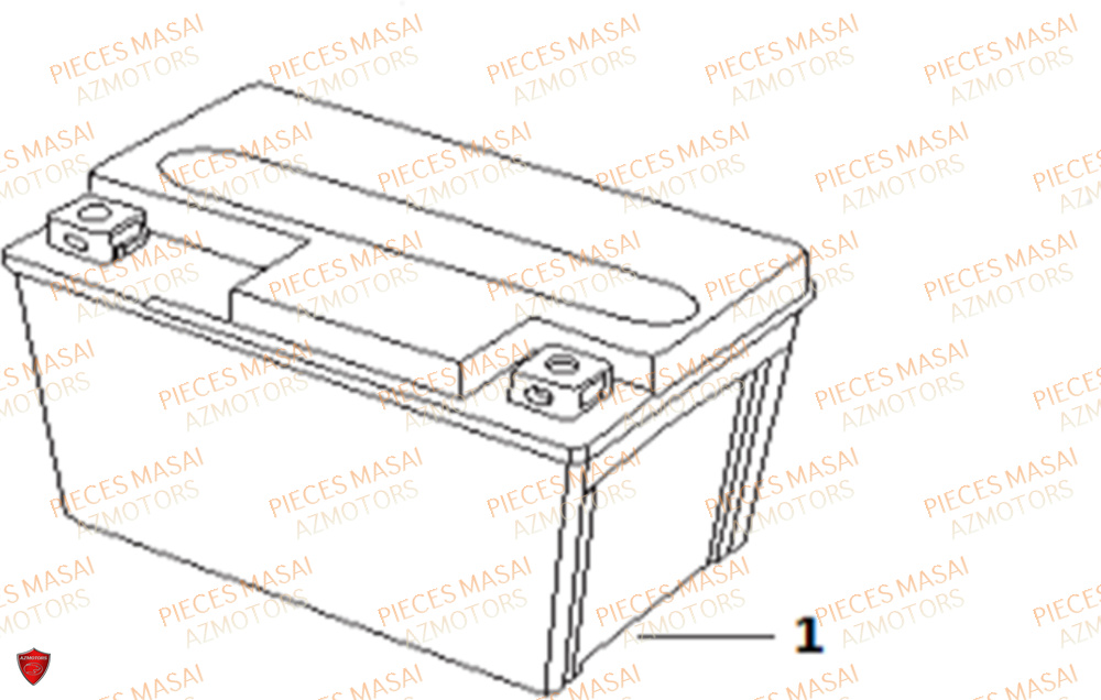 Batterie MASAI Pièces Moto MUSCLE 125 E4