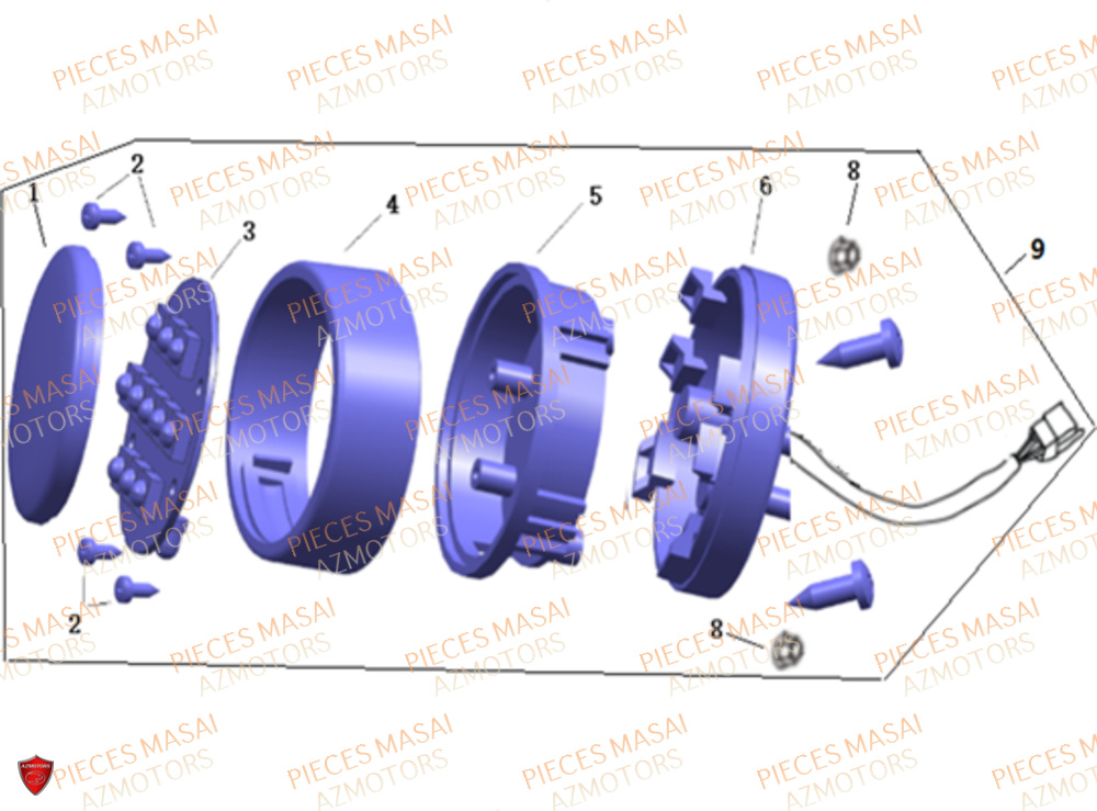 ECLAIRAGE ARRIERE MASAI MUSCLE 125 E4