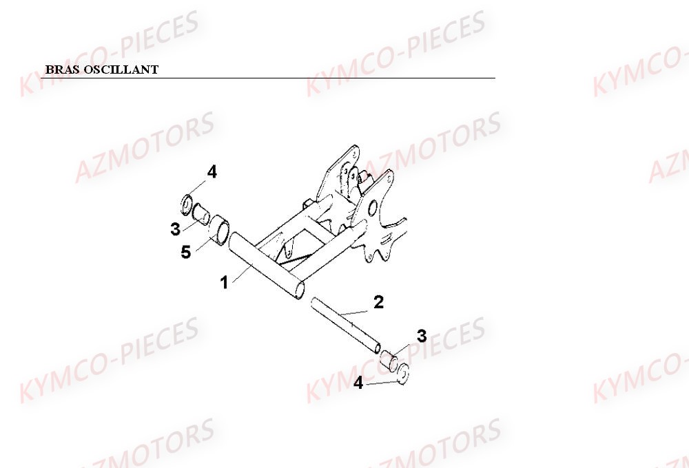 BRAS OSCILLANT KYMCO MXER 150