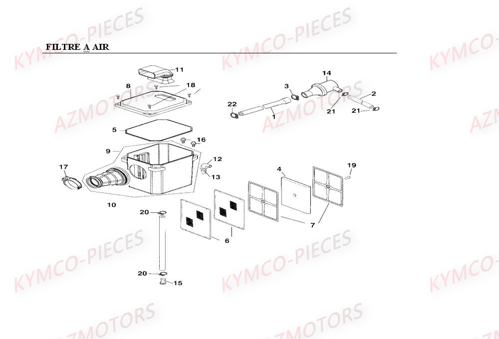 FILTRE A AIR KYMCO MXER 150