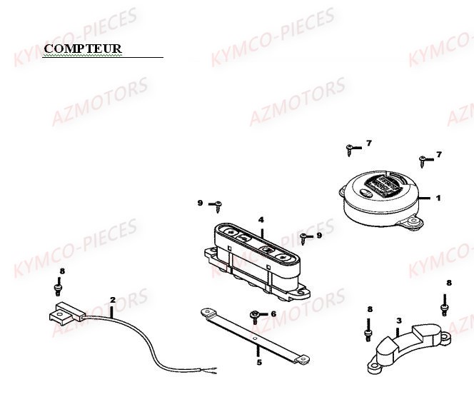 COMPTEUR pour MXER 50