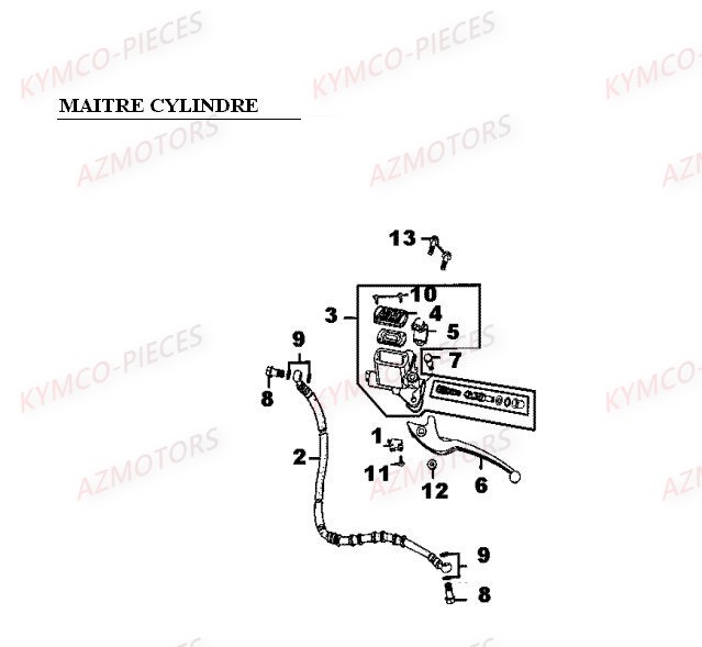 MAITRE CYLINDRE pour MXER 50