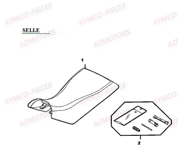 SELLE KYMCO MXER 50