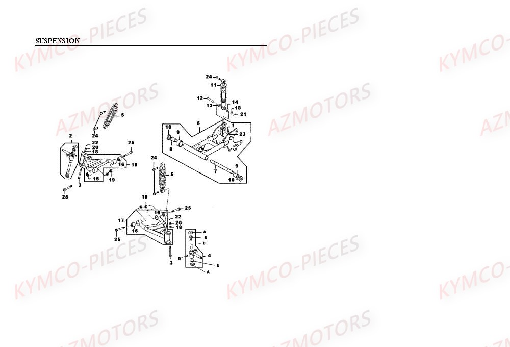 SUSPENSION pour MXER 50