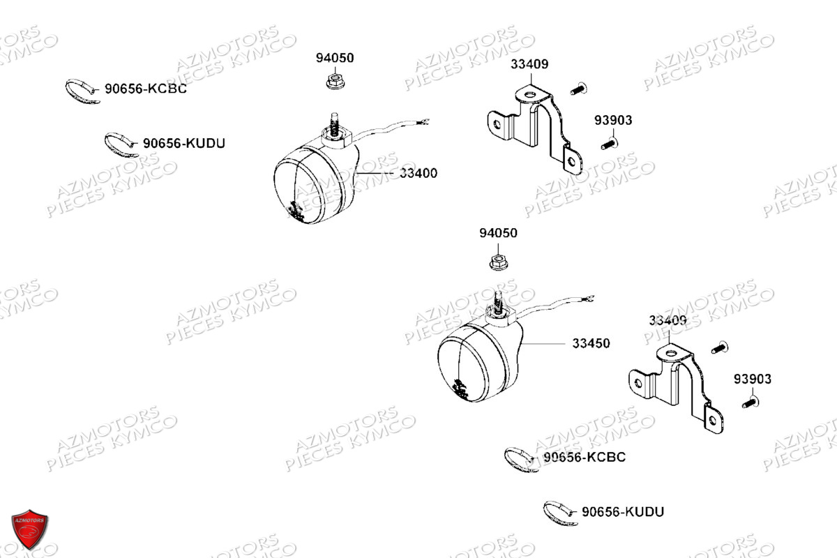 Clignotants KYMCO Pièces MXU 700I EPS ABS 4T T3B (LAADPF)
