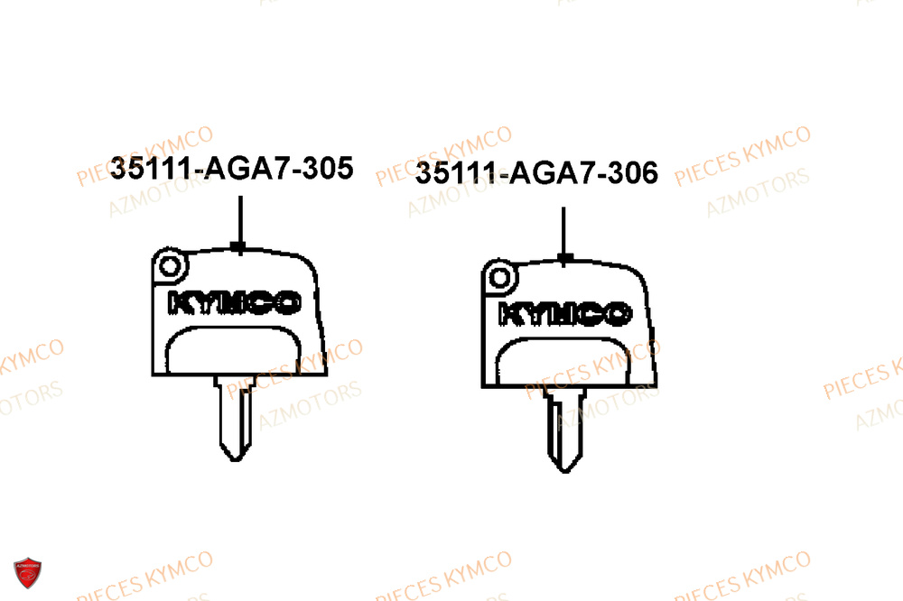 Master De Cle AZMOTORS Pièces MXU 700i EXPLORER ABS EPS (LAADTE)
