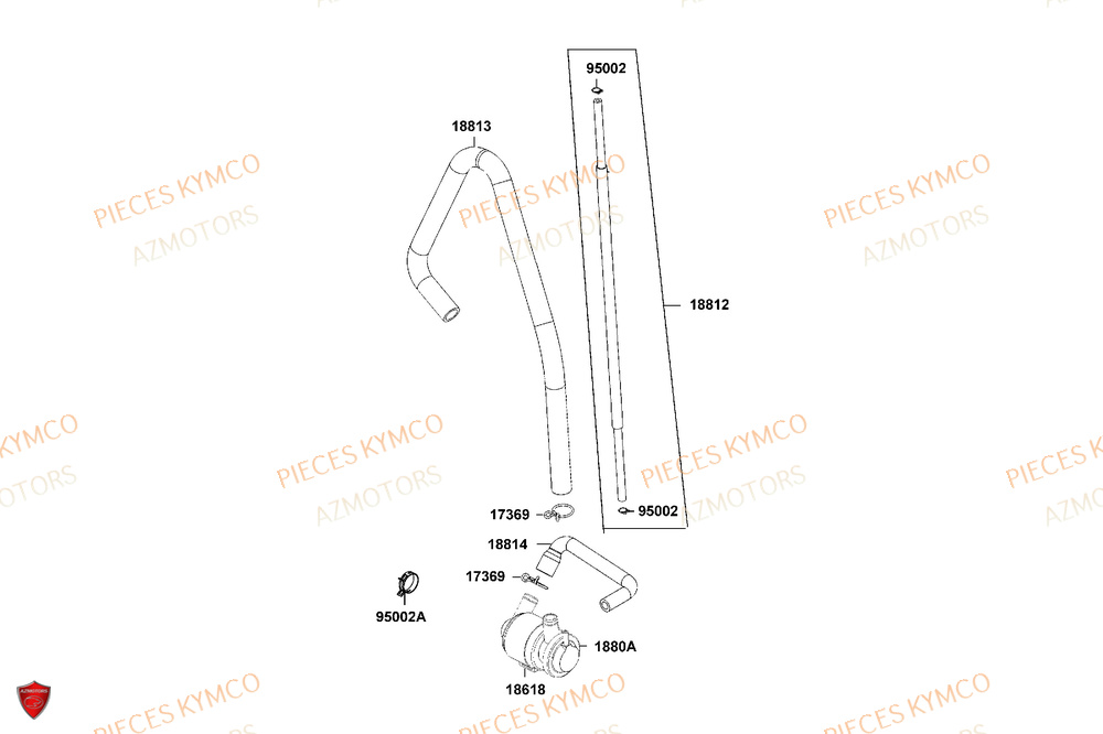 Reniflard AZMOTORS Pièces MXU 700i EXPLORER ABS EPS (LAADTE)
