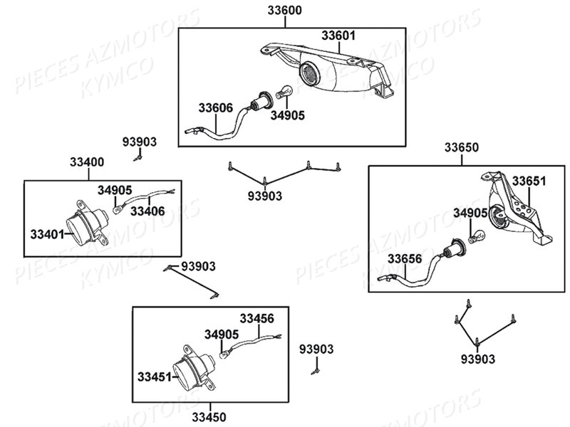 CLIGNOTANTS pour MXU150