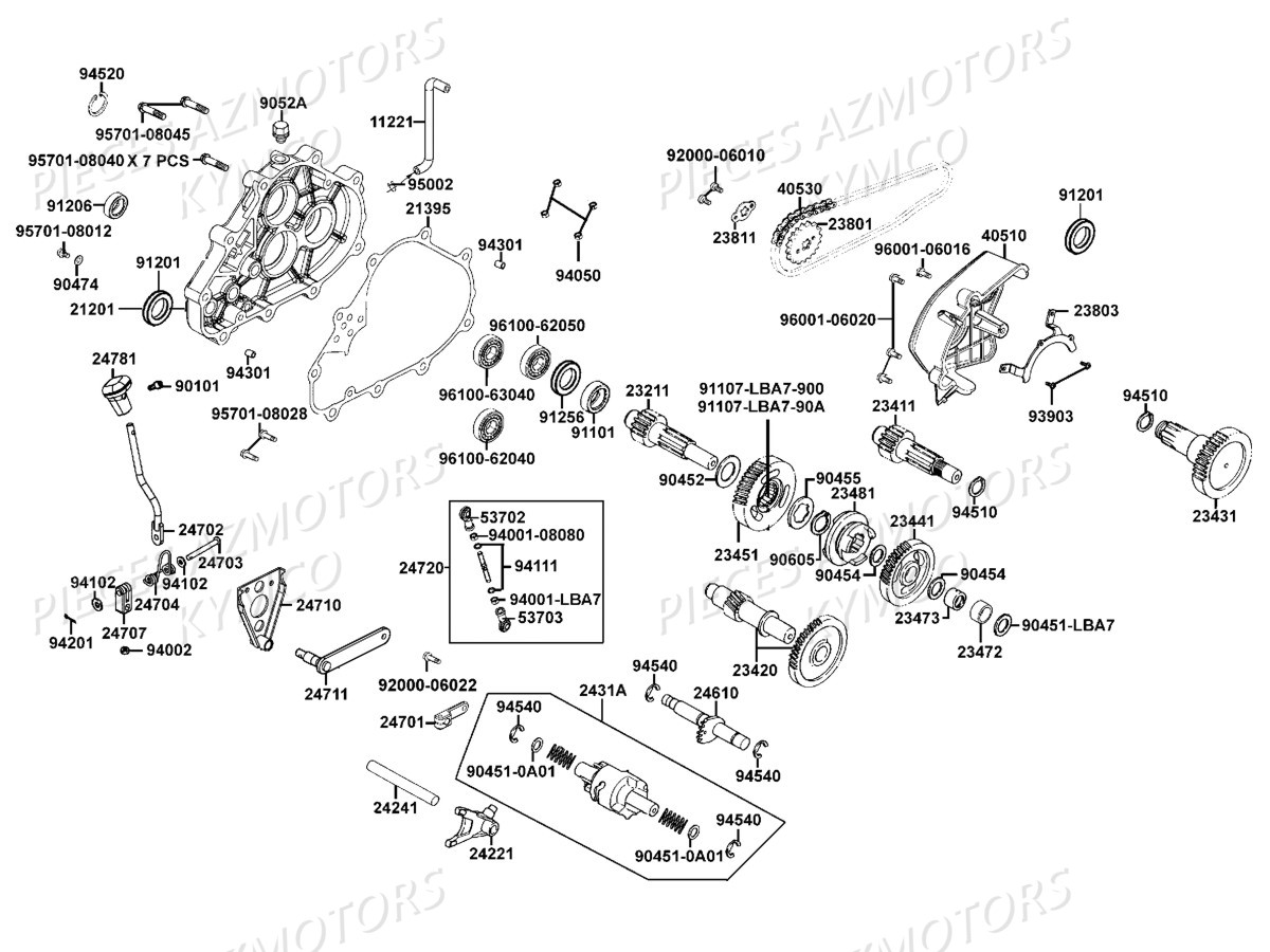 TRANSMISSION pour MXU250