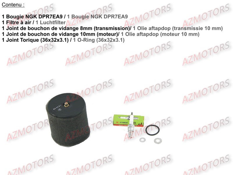 Set Entretien Moteur AZMOTORS 